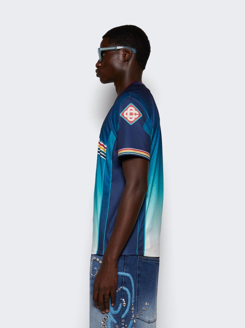 Casablanca Printed Football Top La Deesse Du Stade