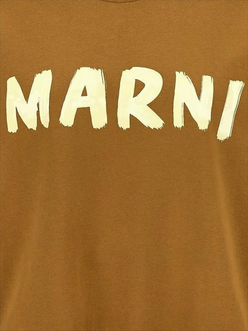 Marni Long-Sleeve Cotton Sweatshirt With Brushstroke Detail