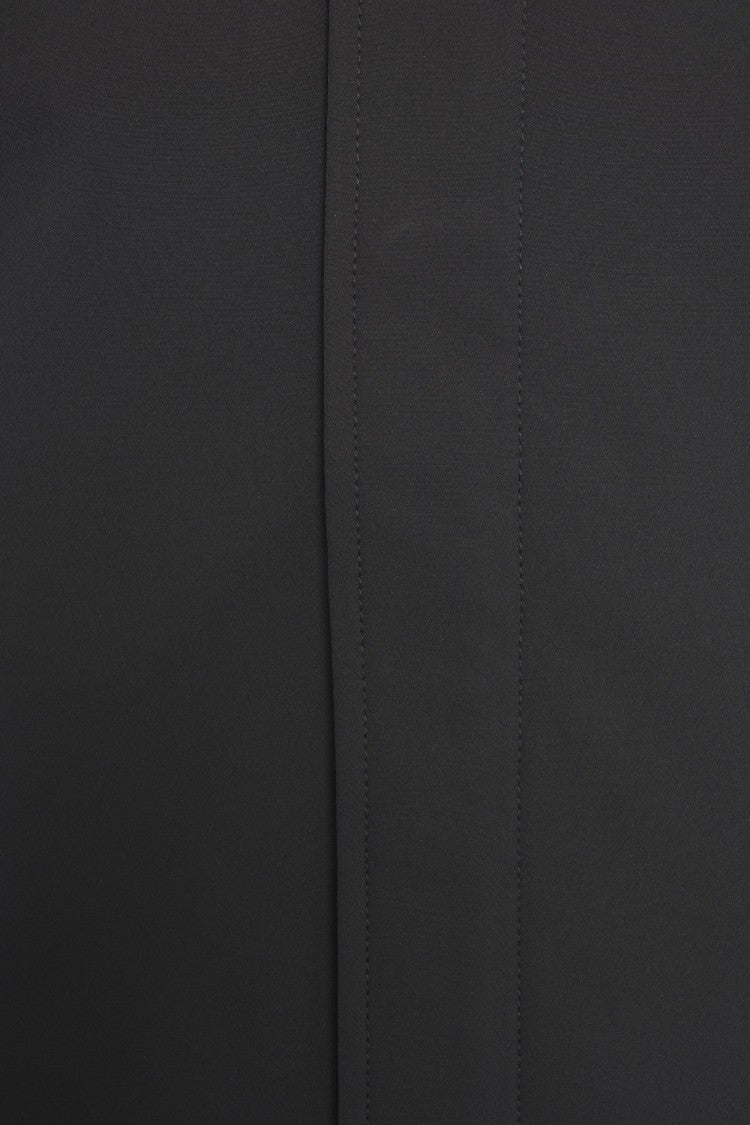 Stone Island Technical Black Jacket With High Collar