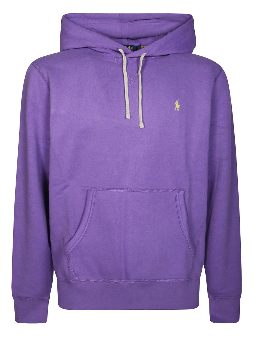 Polo Ralph Lauren Purple Hoodie With Kangaroo Pocket