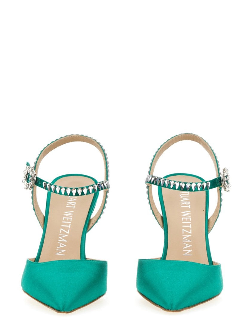 Stuart Weitzman Gemcut 100 Ankle Strap Pump