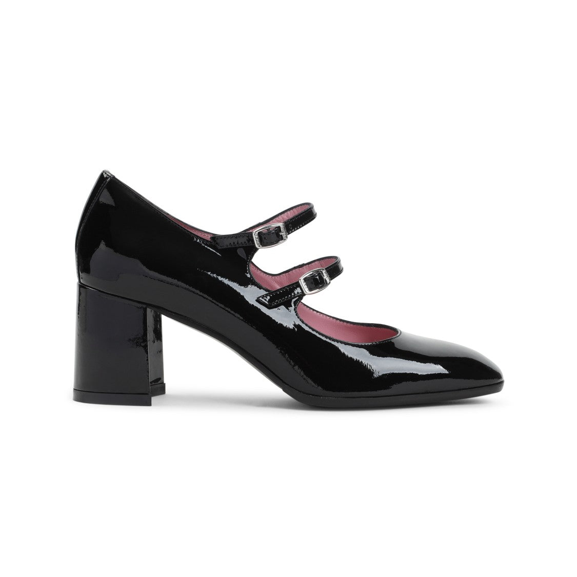 Carel Paris Alice Mary Jane Black Patent Leather Pumps