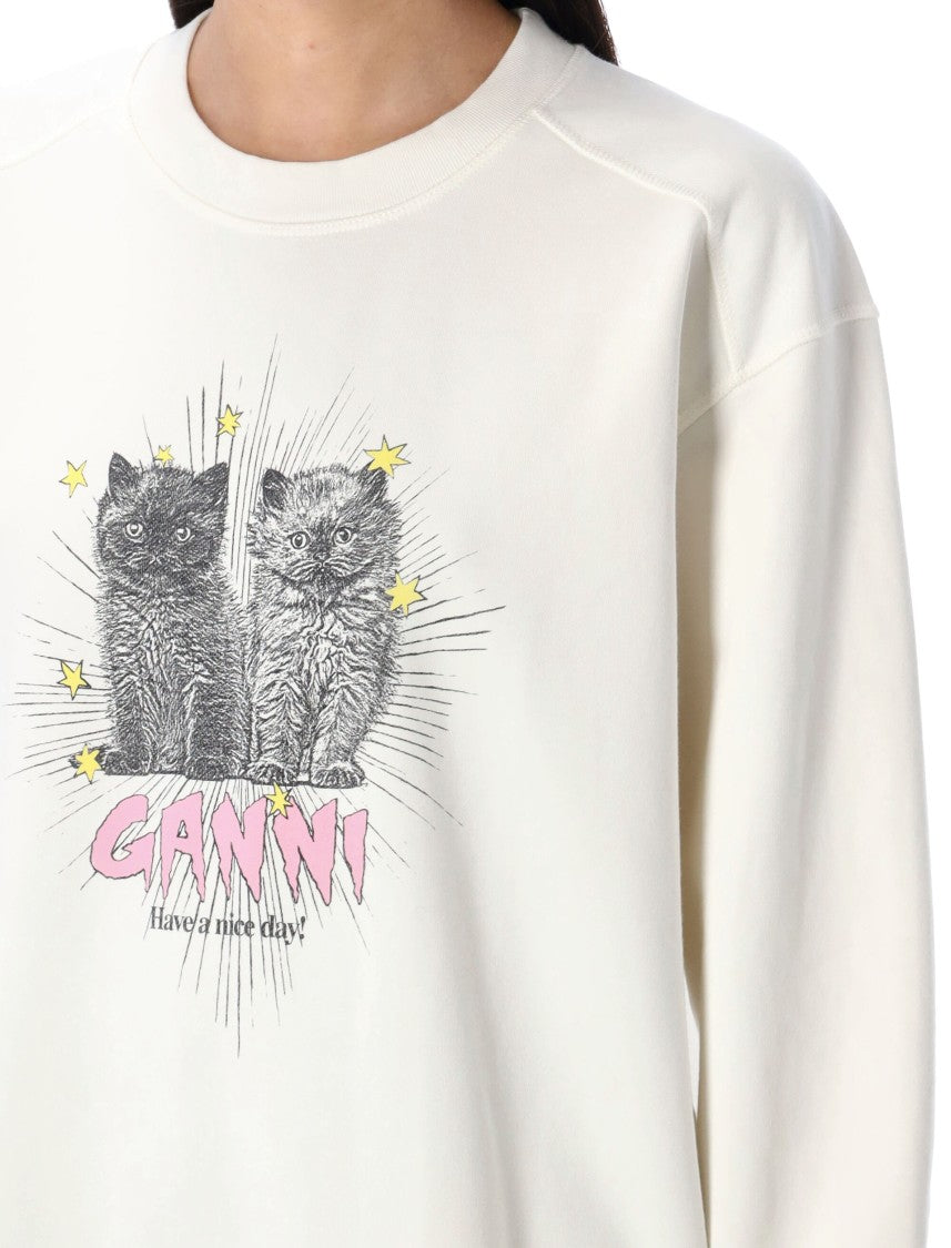 Ganni Cat Hoodie
