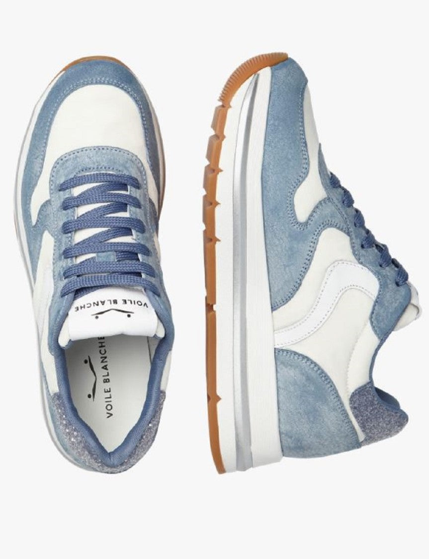 Voile Blanche Blue Low-Top Sneakers