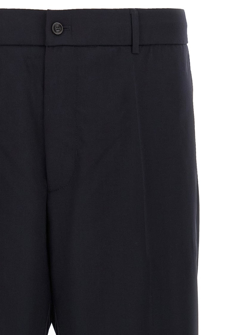 Moncler Wool Blend Gabardine Pants