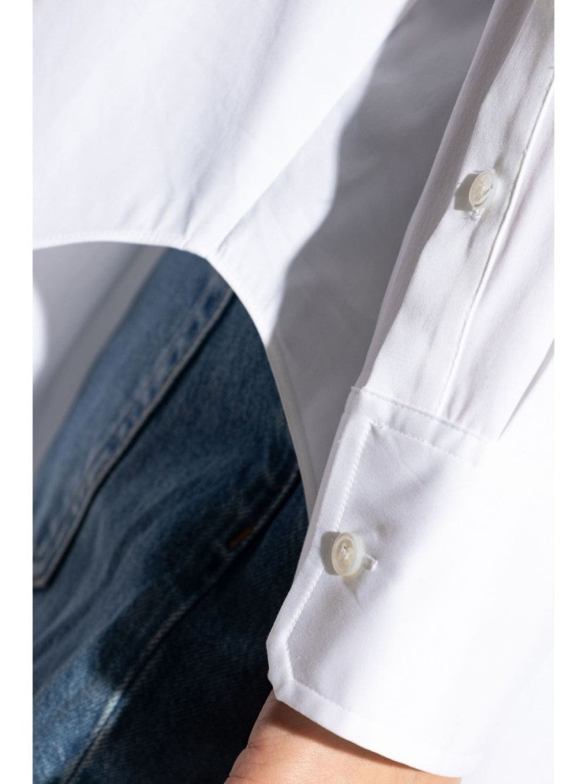 Theory Classic White Cotton Boyfriend Shirt