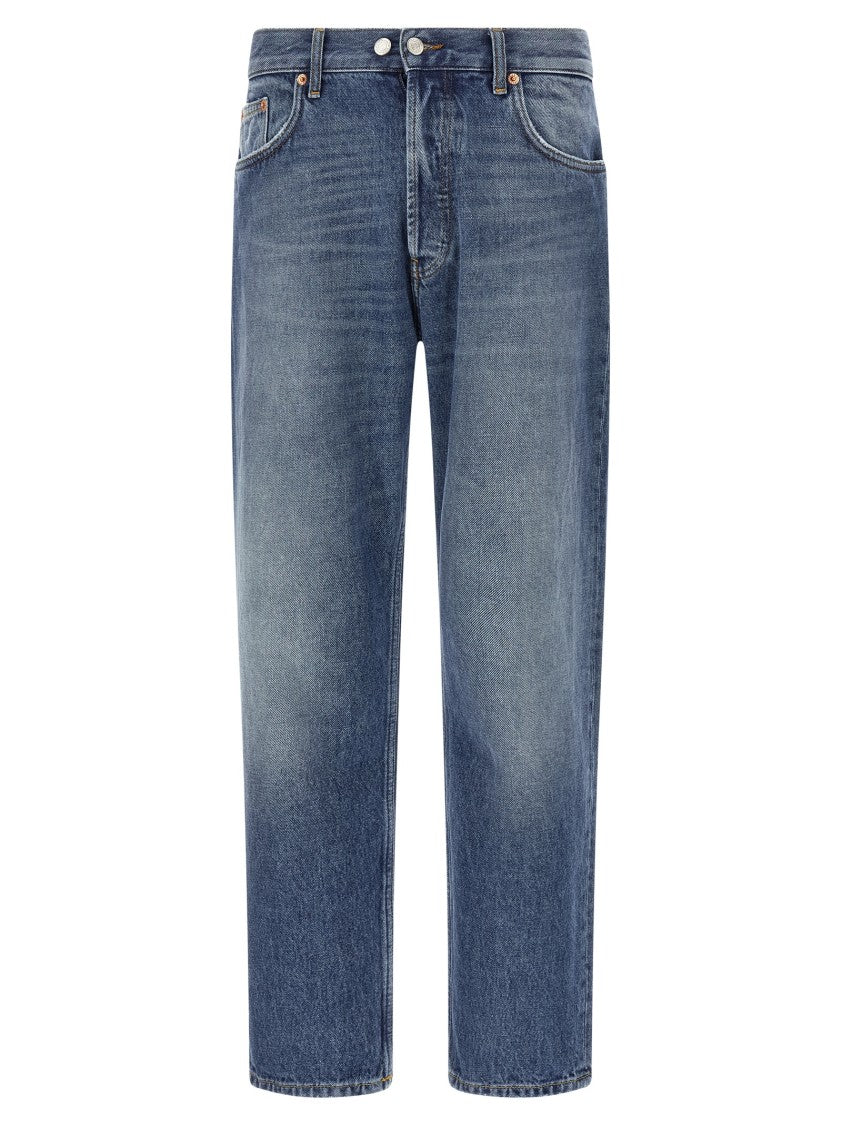Department Five Used-Effect Stonewashed Denim Jeans With Relaxed Fit