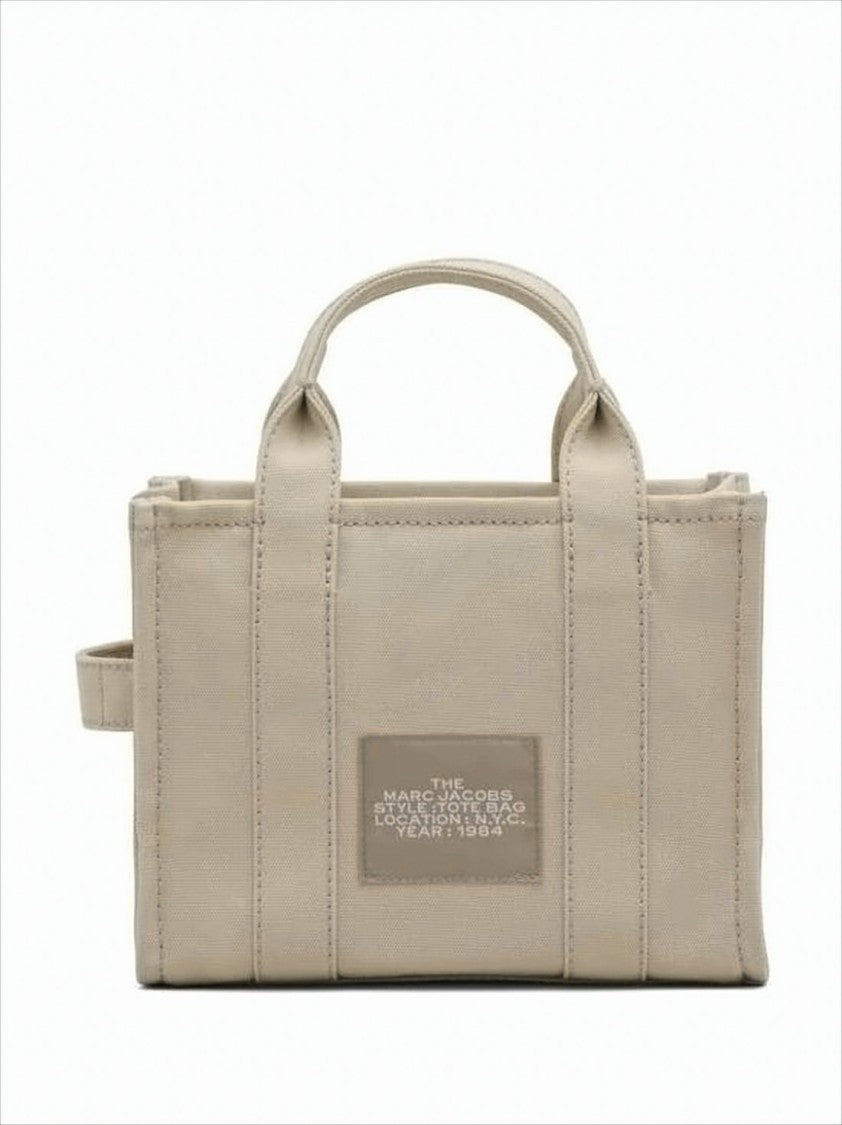 Marc Jacobs Rectangular Cotton Tote Bag With Bold Lettering