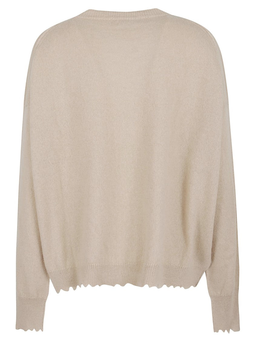 Antonelli V-Neck Alpaca Knit Sweater