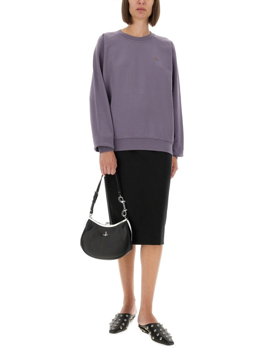 Vivienne Westwood Raglan Sleeve Sweatshirt In Soft Cotton