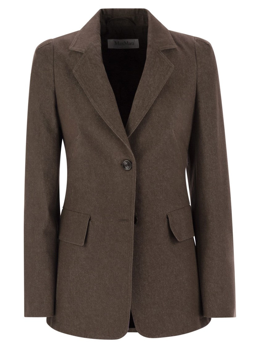 Max Mara Agguati - Denim-Effect Cotton Blazer