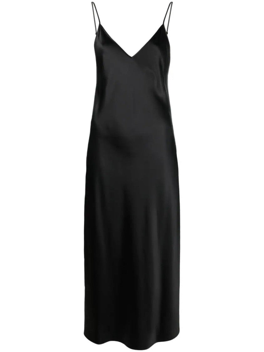 Joseph Clea Silk Satin Flared Dress
