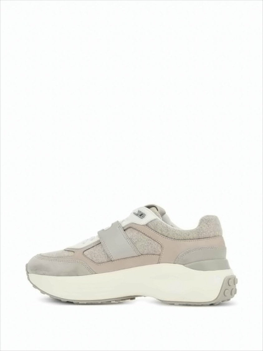 Tod's Layered Design Sneakers With Rubber Sole