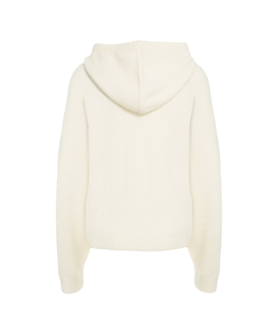 Crush Plush Knit Hoodie With Relaxed Fit And Hood