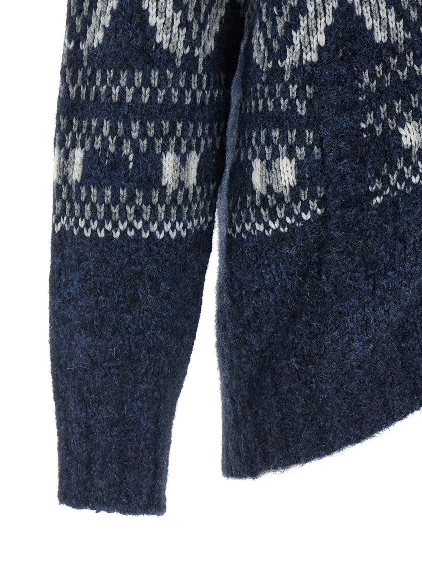 Brunello Cucinelli Geometric Jacquard' Cardigan
