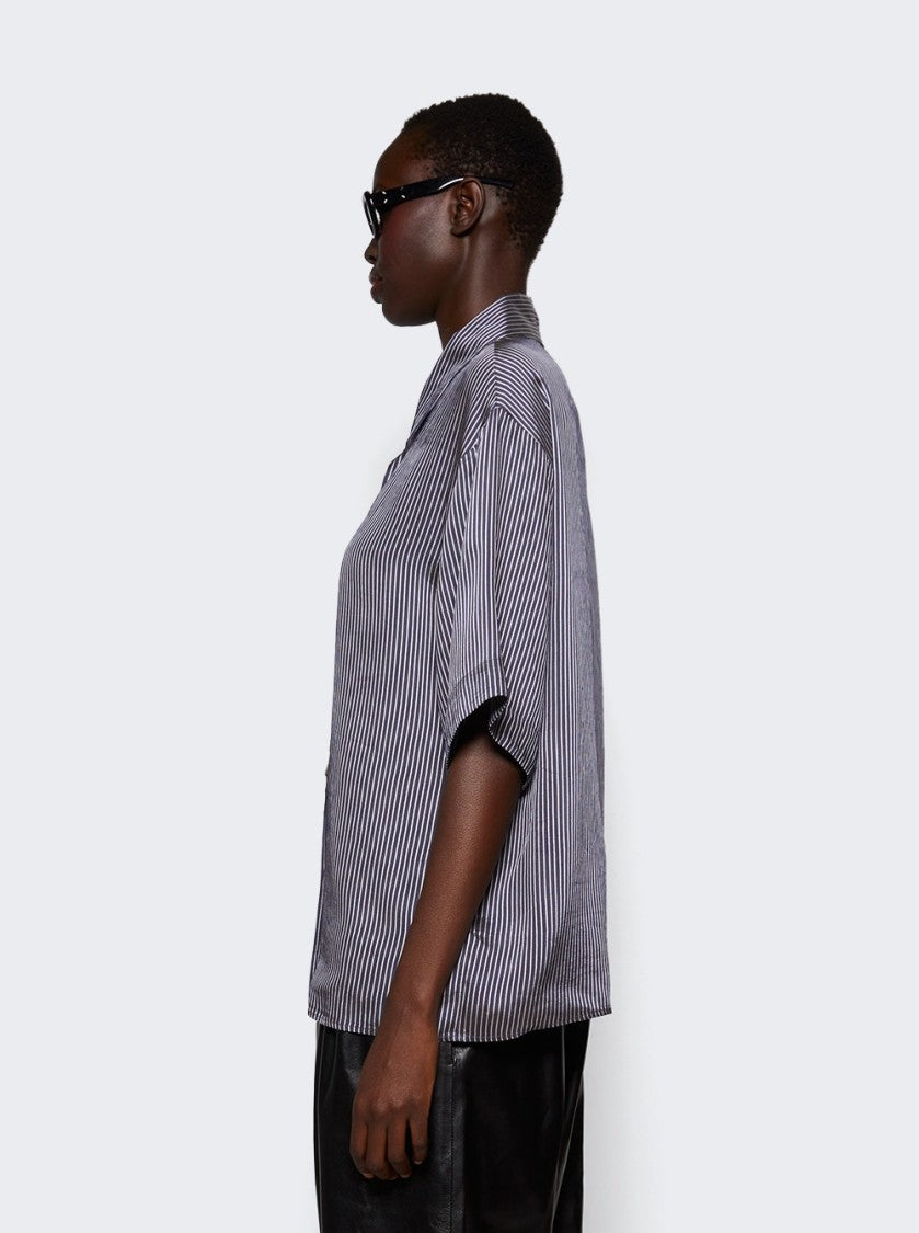 Khaite Owen Top Navy And White