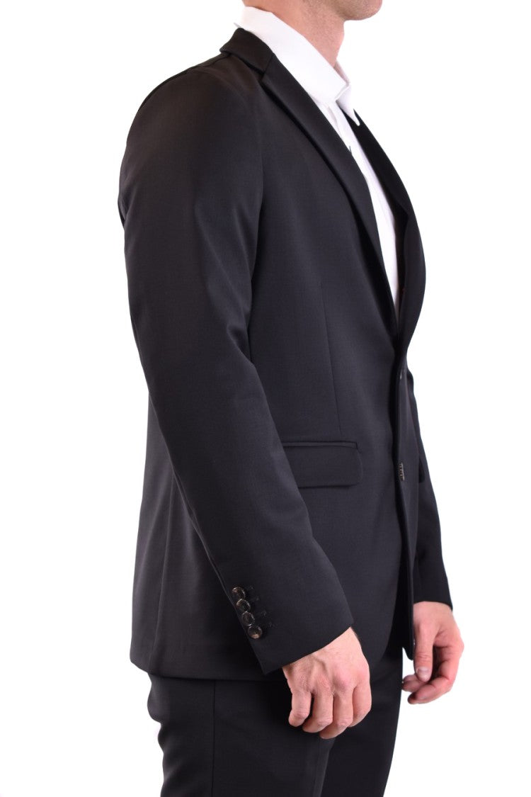Rrd Tailored Black Blazer With Notch Lapel