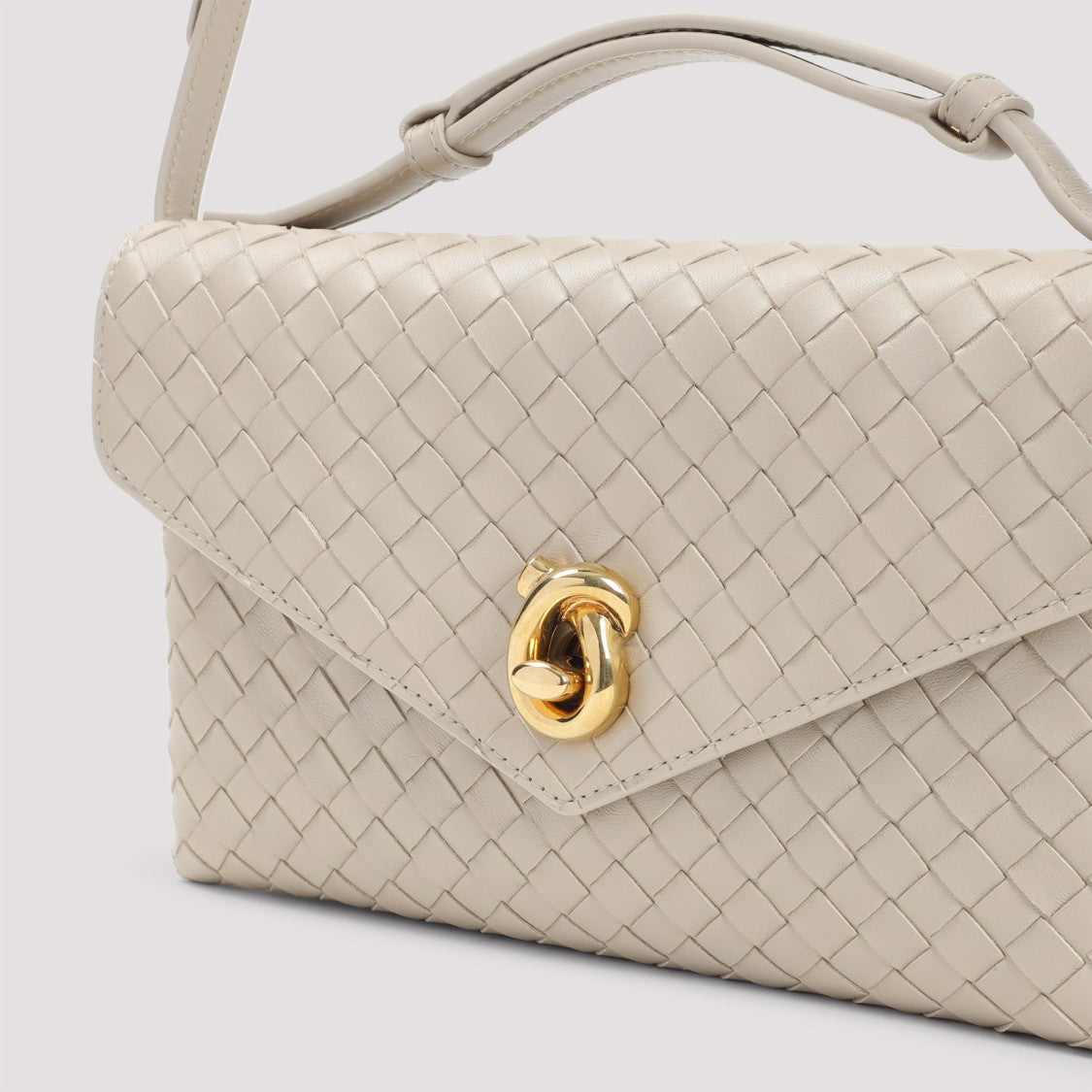 Bottega Veneta Intrecciato Lamb Leather Shoulder Bag