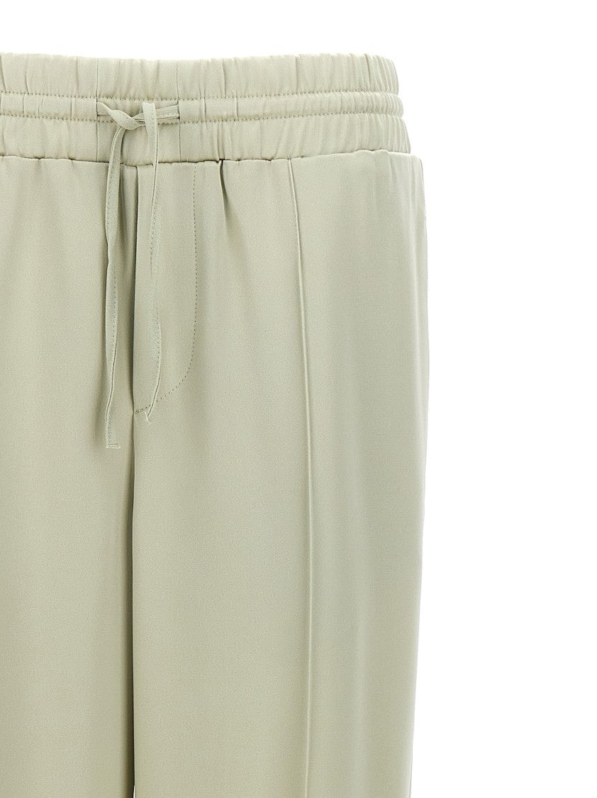 Jil Sander Fluid Viscose Blend Joggers With Adjustable Drawstring