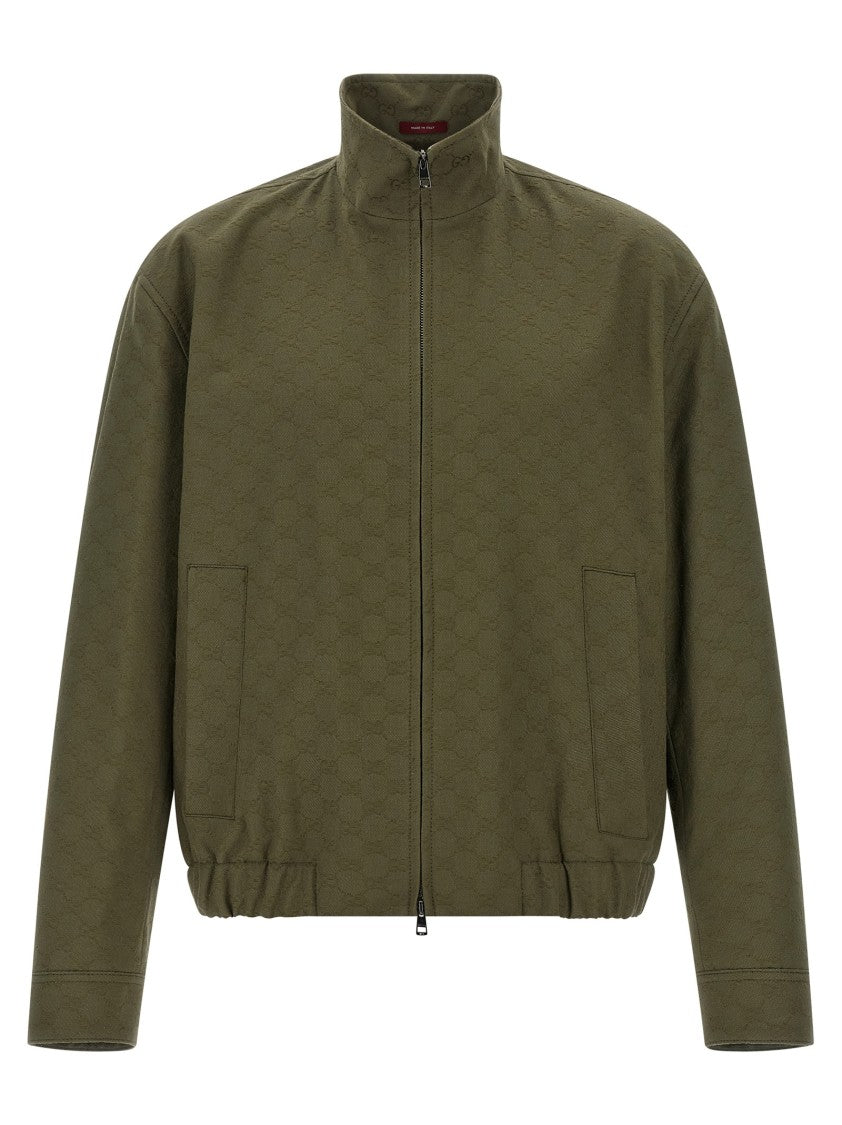 Gucci Gg Fabric Bomber Jacket
