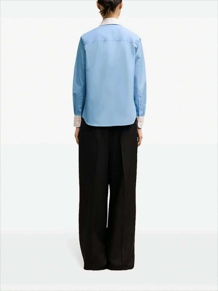 Ami Button-Down Shirt With Contrasting Collar And Cuffs