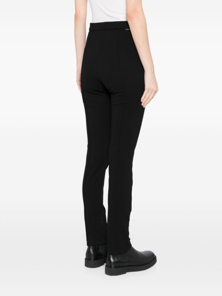 Moncler Fitted High-Waist Trousers With Seam Detailing