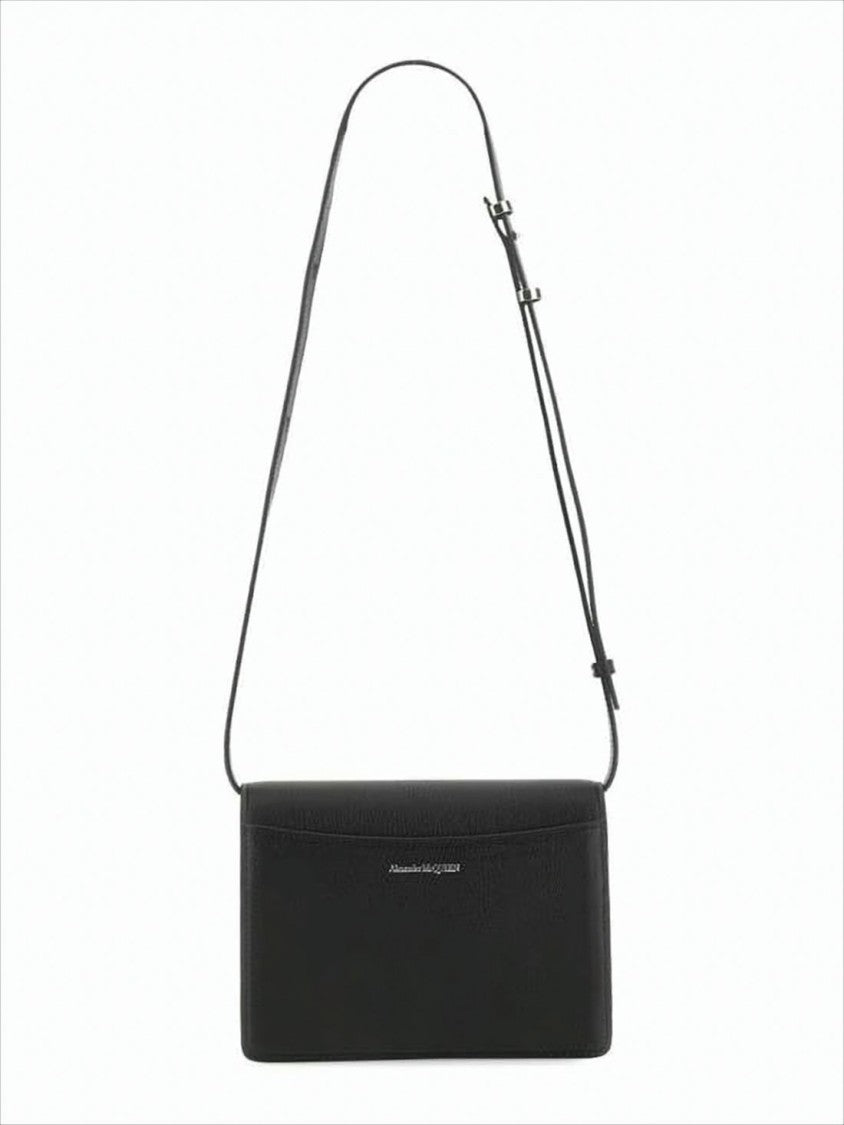 Alexander Mcqueen Rectangular Structured Shoulder Bag With Adjustable Strap