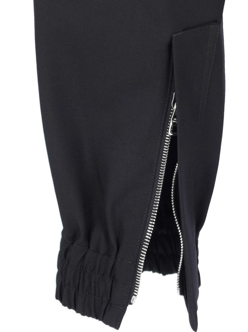 Alexander Mcqueen Tapered Black Cargo Pants