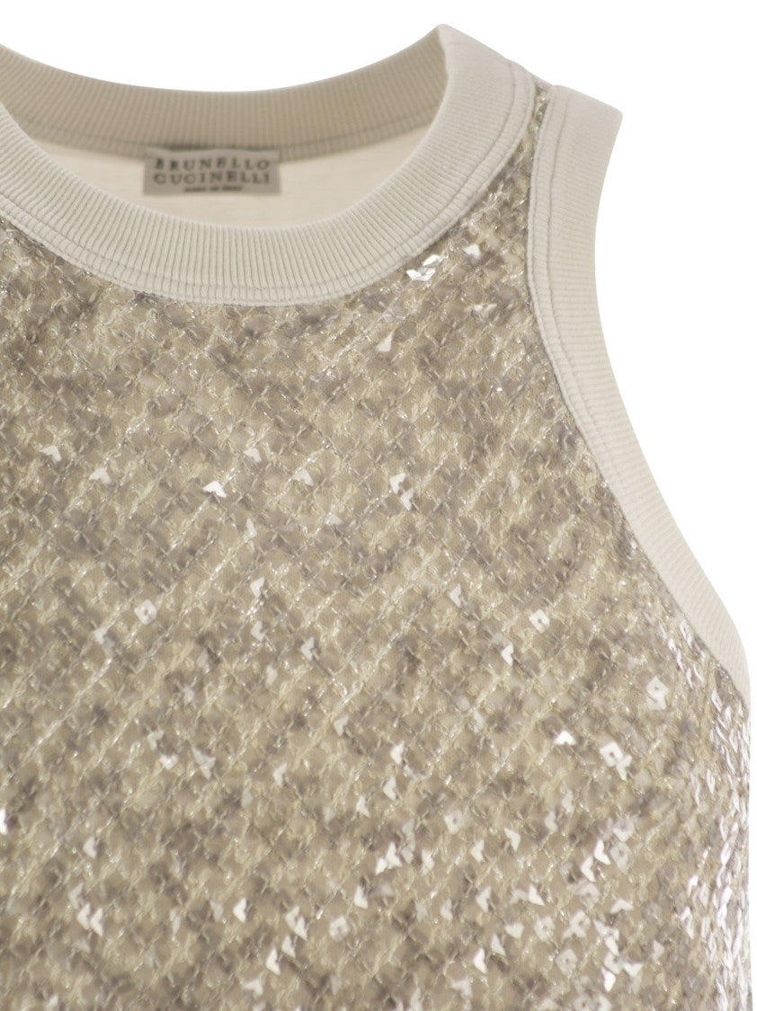 Brunello Cucinelli Stretch Cotton Jersey Top