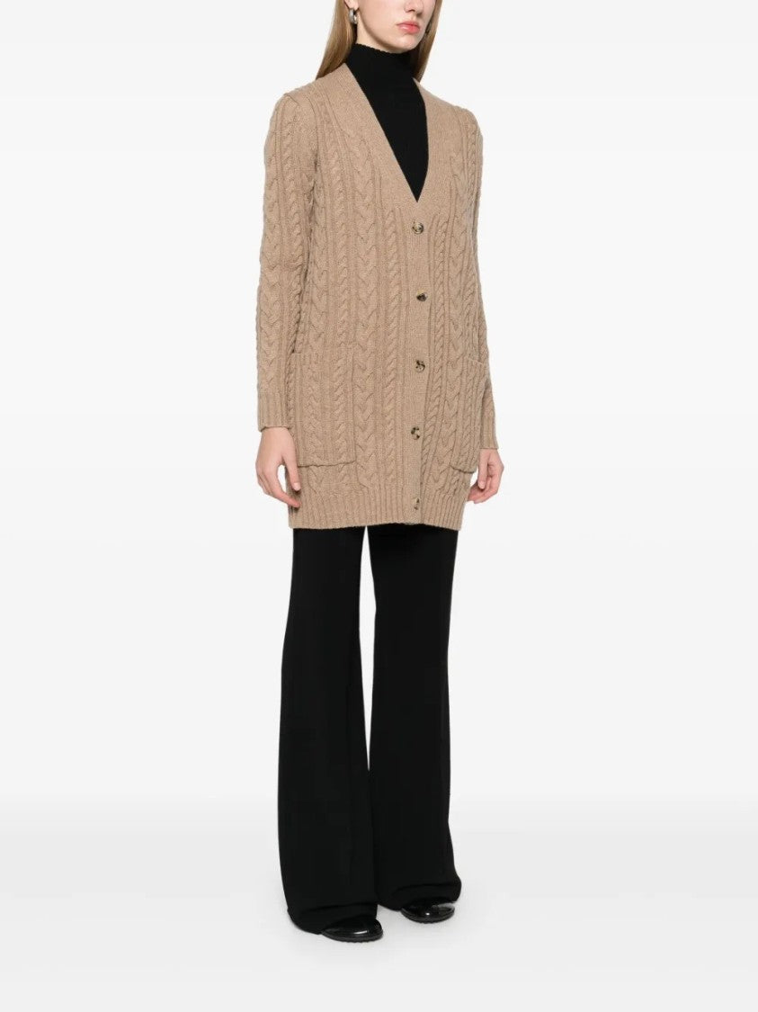 Max Mara Relaxed Fit Cable Knit Cardigan