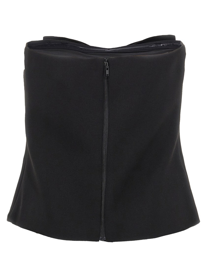 Self-Portrait 'Black Crepe Bandeau' Top