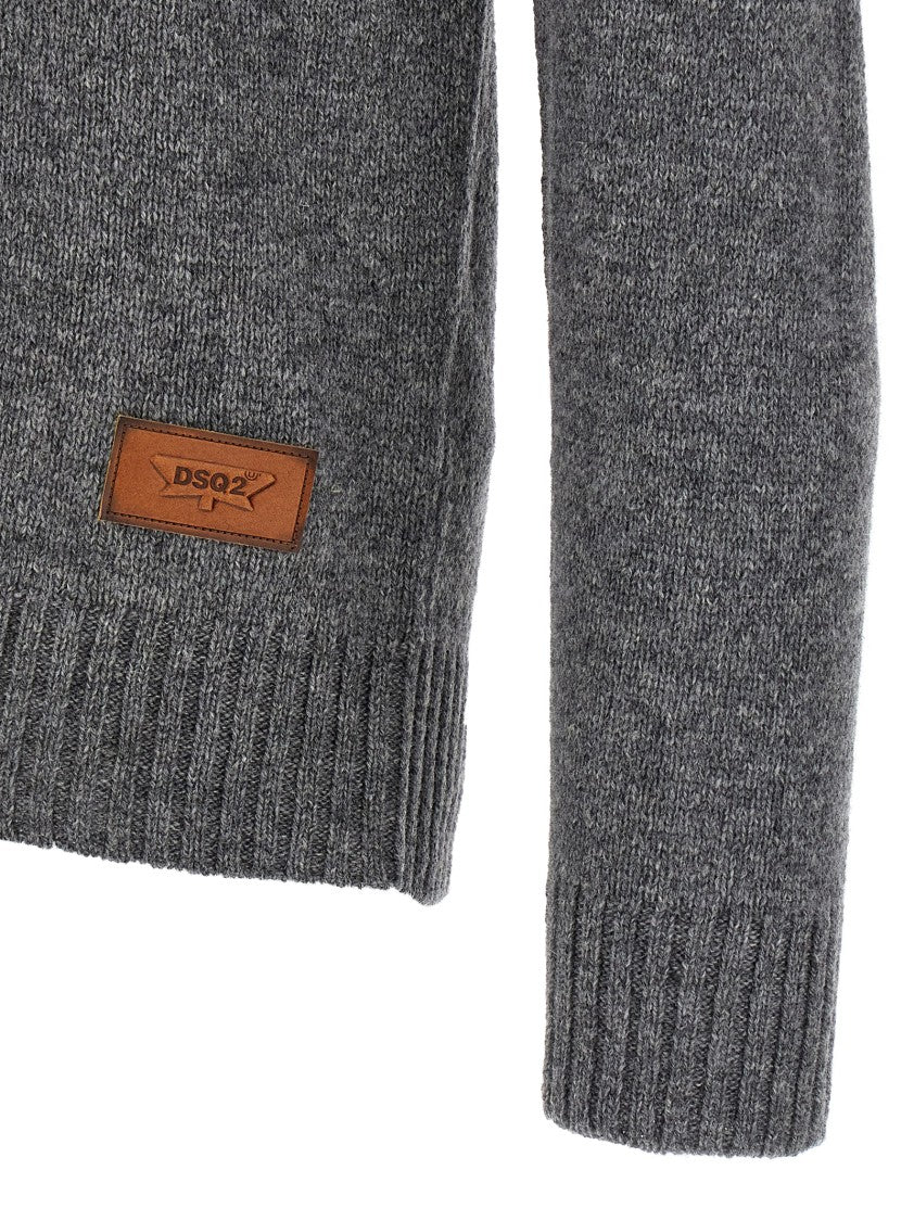 Dsquared2 Intricate Intarsia Wool Sweater