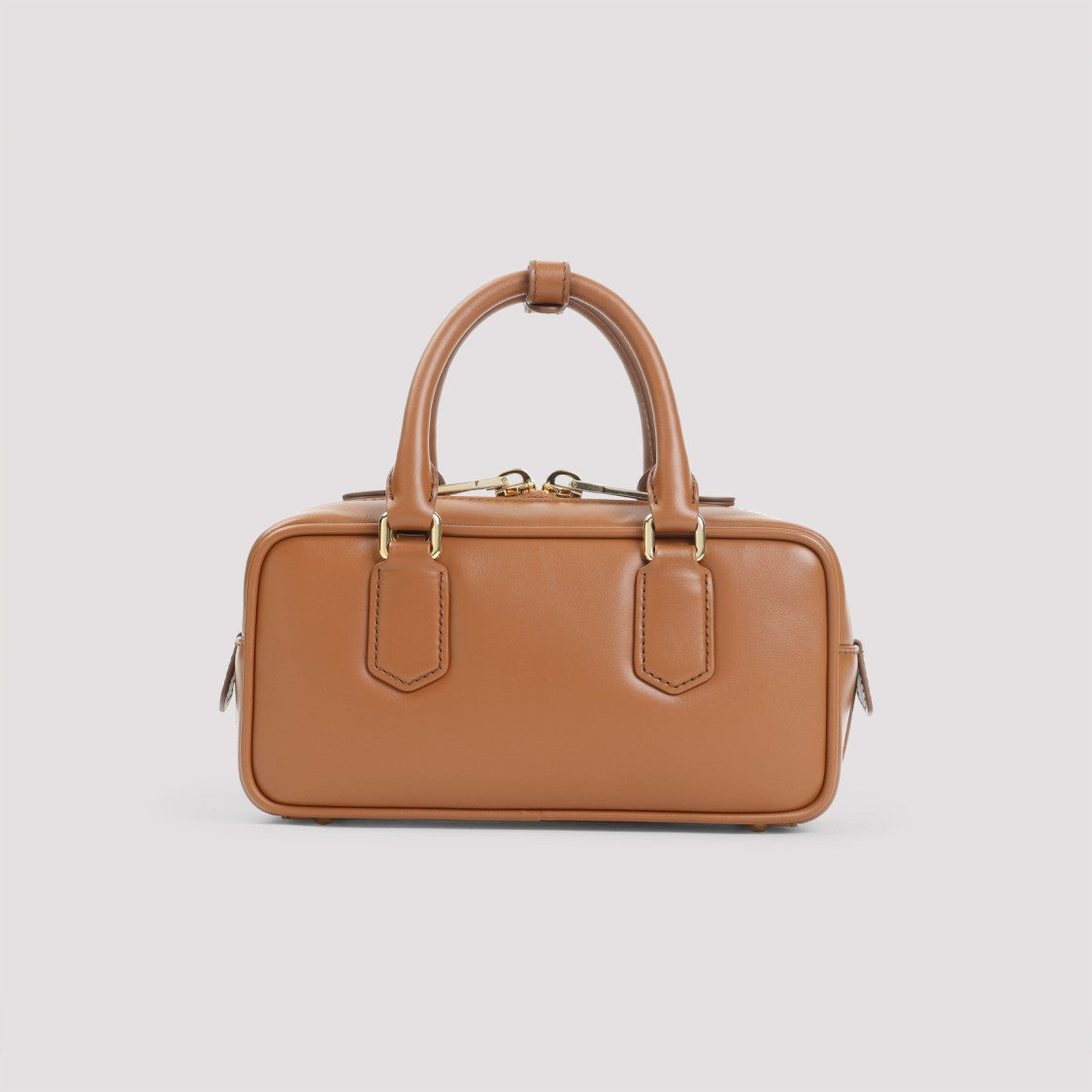 Miu Miu Structured Rectangular Handbag In Smooth Vitello Leather