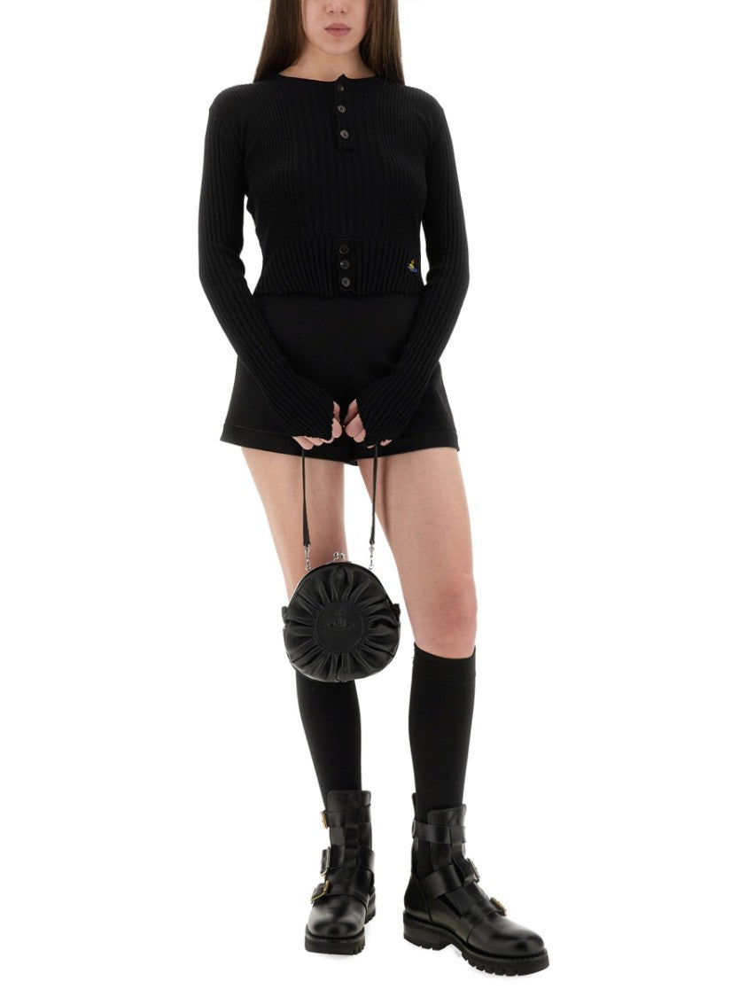 Vivienne Westwood Cropped Knitted Top With Cashmere Blend
