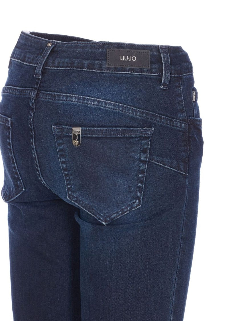 Liu Jo Mid-Rise Flared Black Jeans