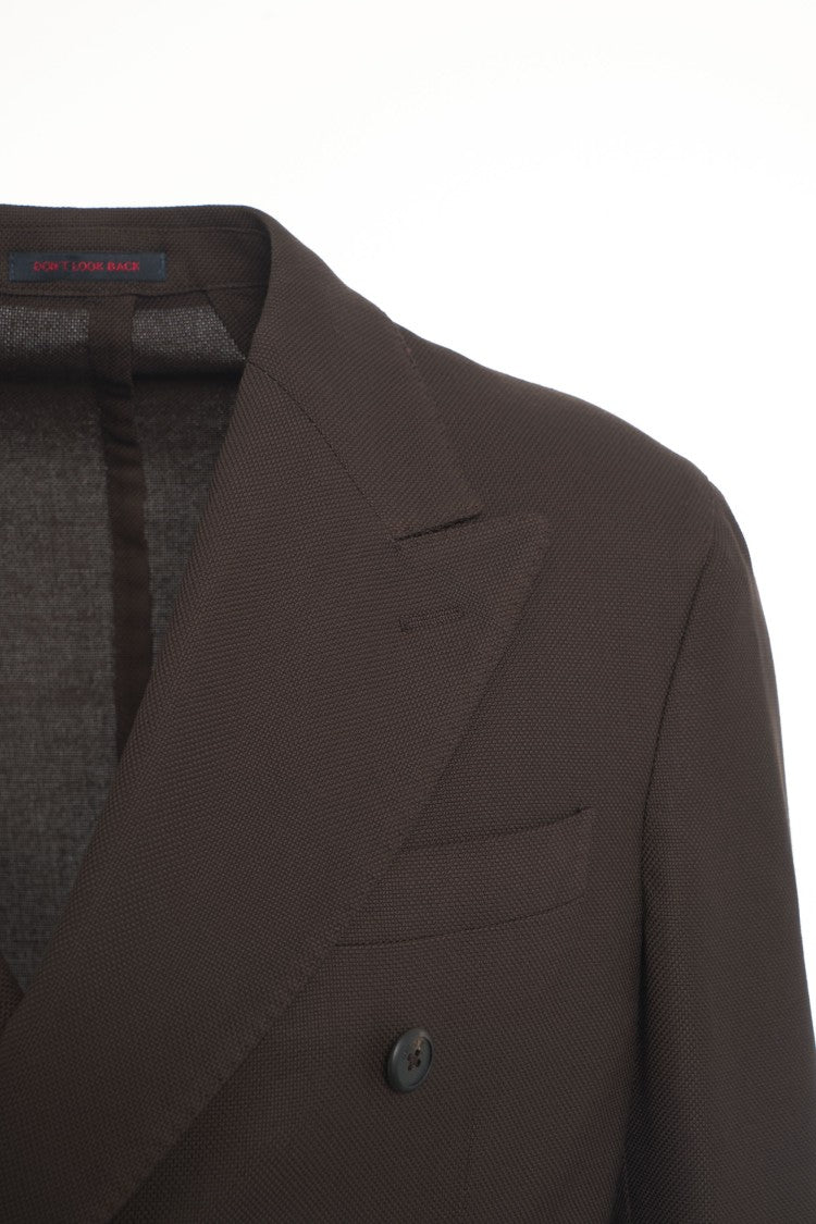 The Gigi Double-Breasted Blazer With Classic Lapels And Applied Pockets
