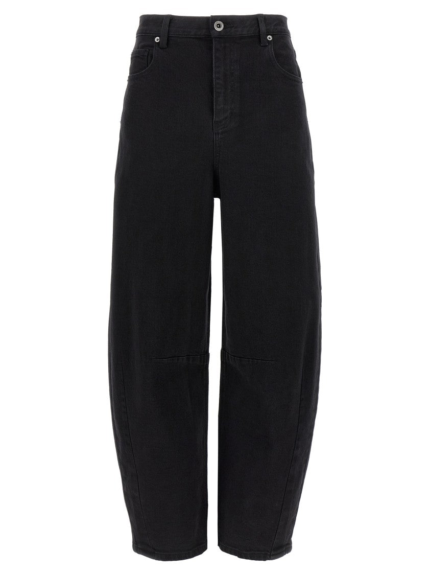 Self-Portrait Black Barrel Leg' Jeans