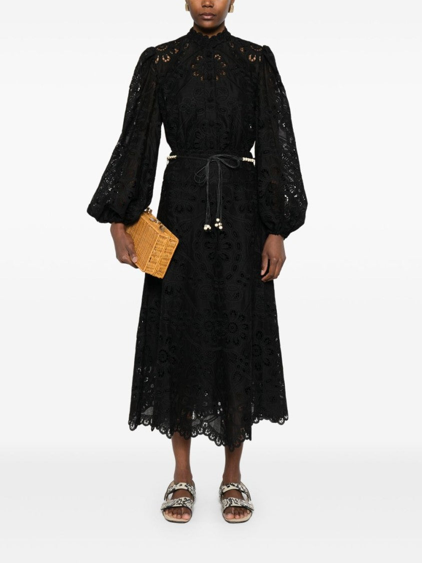 Zimmermann Mock Neck Black Shirt