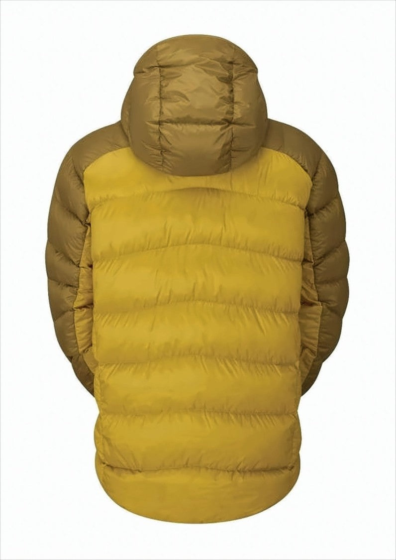 Rab Two-Tone Puffer Jacket With Hood And Quilted Design