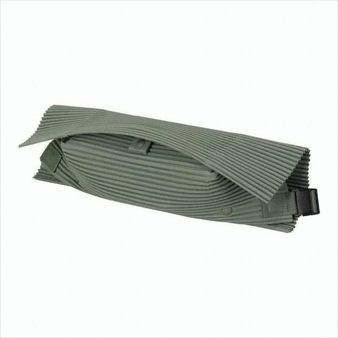 Homme Plissé Issey Miyake Pleated Crossbody Bag With Adjustable Strap And Unique Design