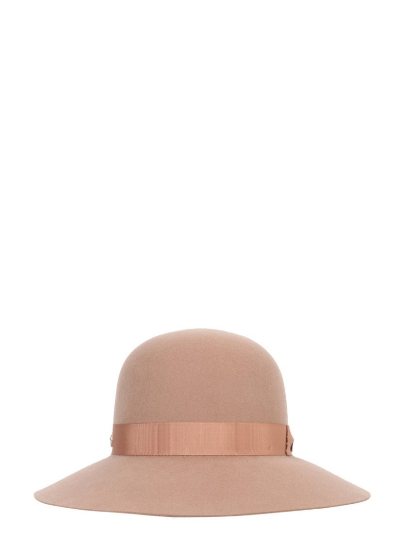Helen Kaminski Wide-Brim Hat With Ribbon Band