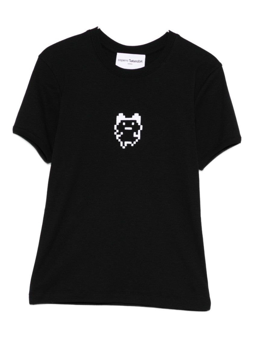 Coperni Classic Fit Black Cotton T-Shirt