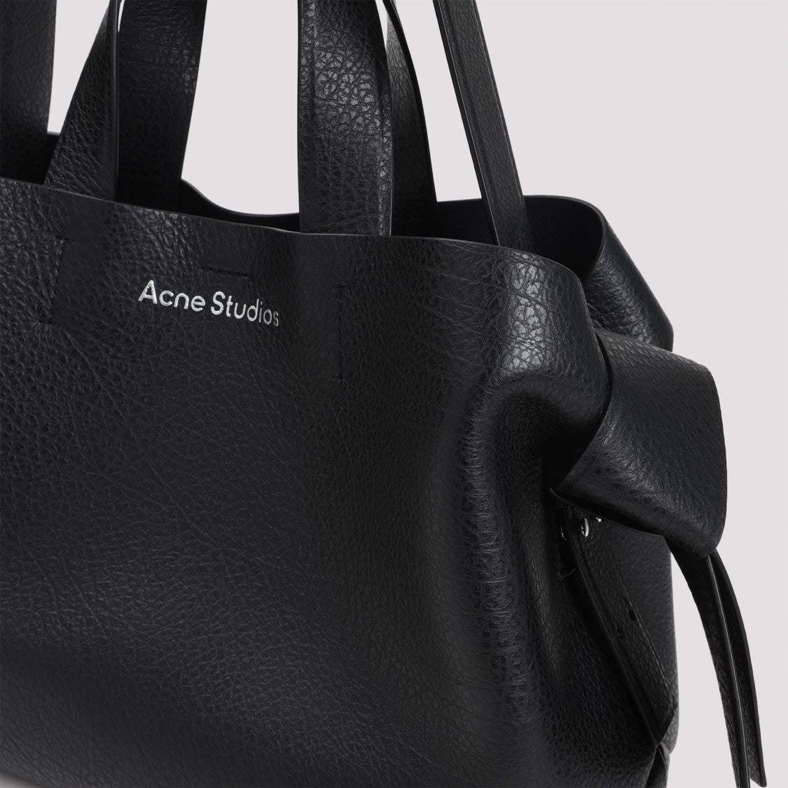 Acne Studios Black Grained Leather Bag