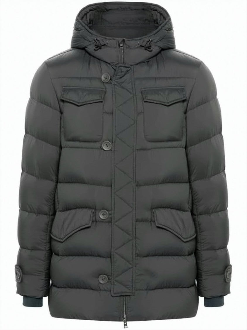 Herno Matte-Finish Quilted Padded Jacket With Adjustable Cuffs