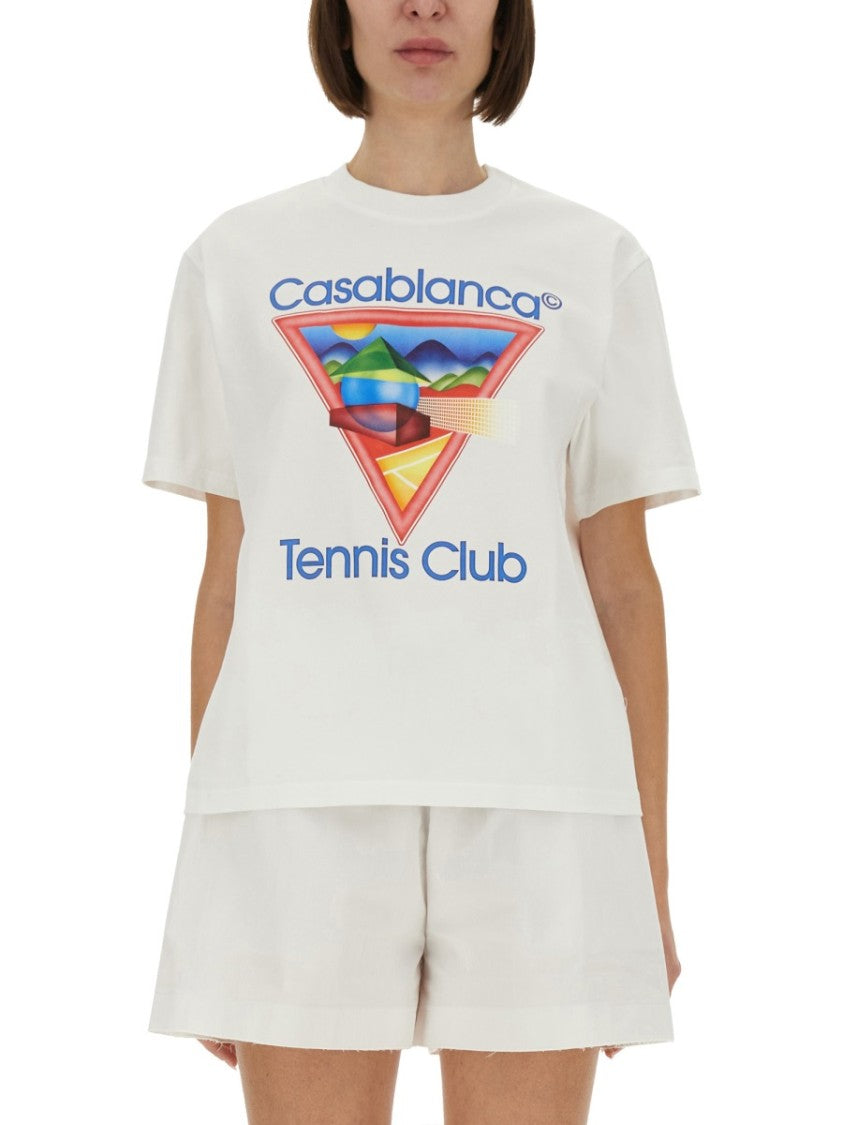 Casablanca Comfort-Focused Regular Fit T-Shirt With Graphic Design