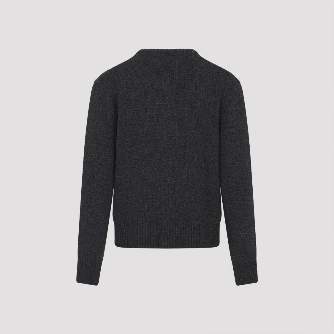 Ami Adc Anthracite Cashmere Cardigan