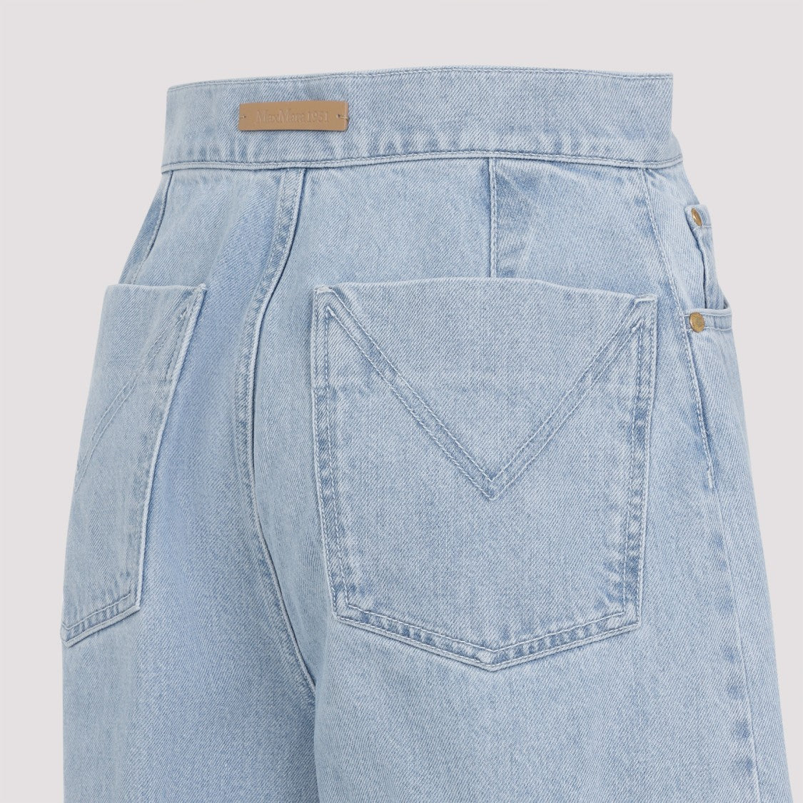 Max Mara Wide-Leg High-Waist Jeans With Classic Five-Pocket Styling