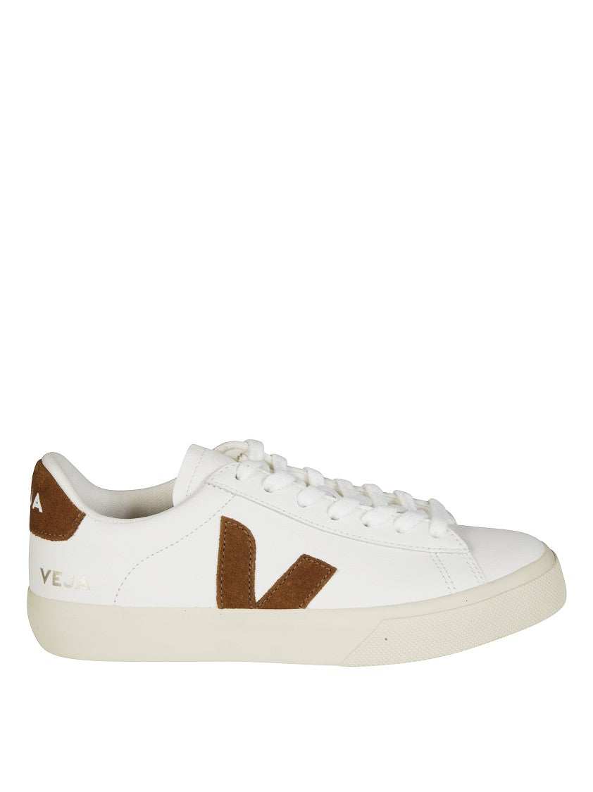 Veja Low-Top Sneaker With Brown Suede Accents