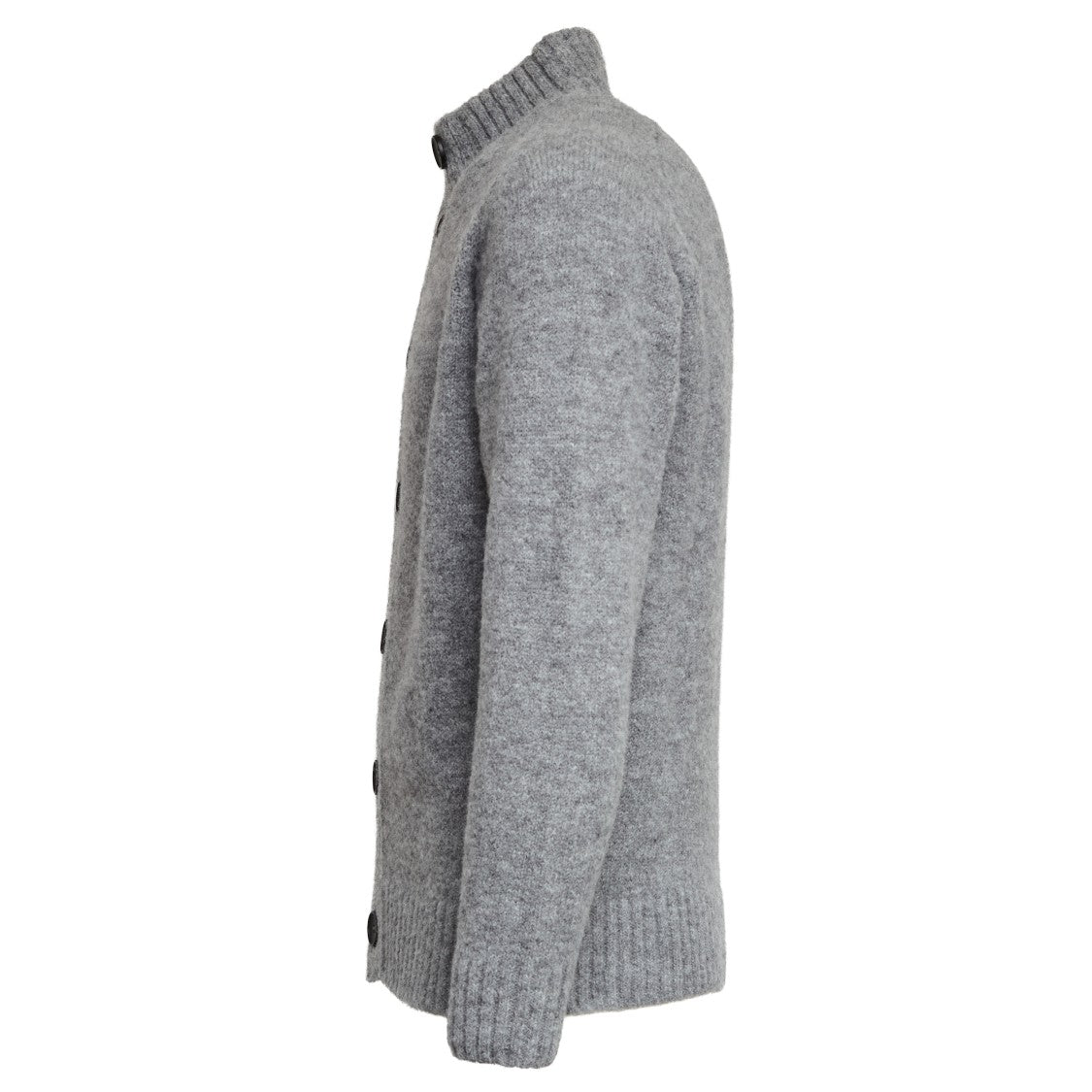 Filippo De Laurentiis Regular Fit Alpaca Blend Sweater With Stand-Up Collar