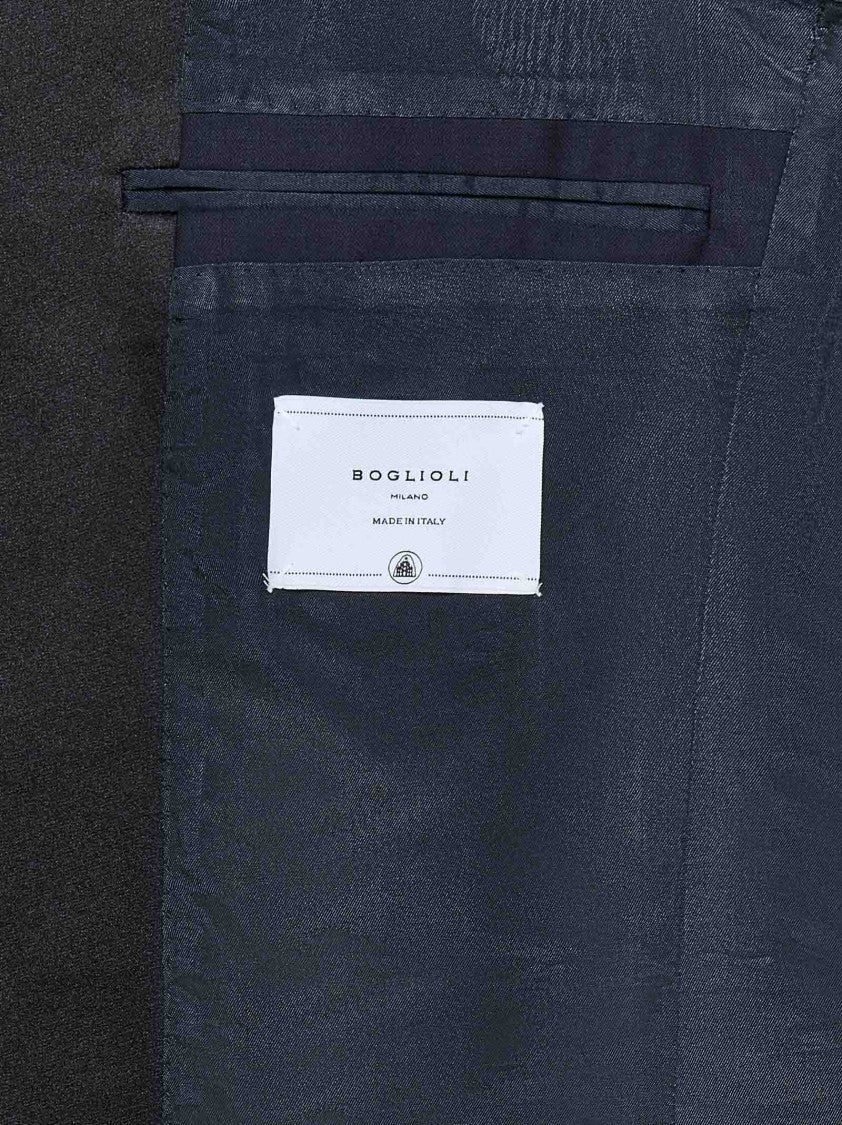 Boglioli Dark Blue Stretch Virgin Wool Tuxedo Suit